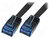 LogiLink CAT6 U/UTP Flat Patch Cable SlimLine AWG32 black 7,50m