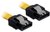 Delock 82473 SATA 30cm straight/straight metal yellow
