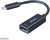Akasa USB 3.1C - Displayport kábel 15cm Fekete
