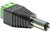 Delock 65396 DC 5,5x2,1mm apa - Terminal block 2pin anya Adapter - Fekete