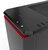 Phanteks Eclipse P400 edzett üveg Window Számítógépház - Fekete/Piros