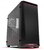 Phanteks Eclipse P400 edzett üveg Window Számítógépház - Fekete/Piros