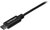 Startech USB 2.0 USB-C - USB-A 1m adatkábel - Fekete