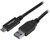 Startech USB 3.1 USB C - 3.1 USB A 1m adatkábel - Fekete