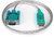 Startech ICUSB232SM3 USB A - RS232 DB9 Serial összekötő kábel 0.9m - Kék/fehér