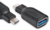 Club3D CAA-1521 USB3.1 Type C - USB 3.0 Type A Adapter - Fekete