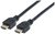 Manhattan 353922 HDMI/HDMI V2.0 monitor kábel 1m Fekete