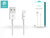 Devia Smart Cable iPhone 5/5S/5C/SE/iPad 4/iPad Mini Lightning kábel 1m - Fehér