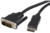 Startech DP2DVIMM10 DisplayPort - DVI (Apa-Apa) Adapterkábel 3m Fekete