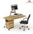 Maclean MC-728 Single Display Sit-Stand Workstation Desk Mount