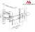 Maclean MC-642 Universal Wall Mount Bracket LED LCD Plasma Flat Curved Screen