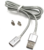WPower Mágneses Micro USB A- Lightning Kábel 1.2m Ezüst