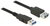 Delock 85057 USB 3.0 Type-A apa - USB 3.0 Type-A anya kábel 3m - Fekete