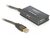 Delock 82748 USB 2.0 Hosszabbító HUB (4 port) 10m Fekete