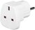 Techly hálózati csatlakozó adapter UK/EU 13A, UK/BS - CEE 7/7 fehér