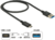 Delock 83983 USB 3.1 Type-C - USB Type-A (apa -apa) kábel 1m - Fekete