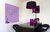 NAGA Magnetic glass board 45x45 cm violet
