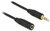 Delock 83762 3.5 mm Jack (apa - anya) kábel 0.5m - Fekete