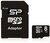 Silicon Power 8GB microSDHC CL10 memóriakártya + Adapter