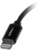 Startech USBLT30CMB USB-A 2.0 - Apple Lightning (apa - apa) kábel 0.3m - Fekete