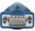 Startech ICUSB232V2 USB-A 2.0 - DB-9 (apa - apa) kábel 0.43m - Kék/Szürke