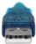 Startech ICUSB232V2 USB-A 2.0 - DB-9 (apa - apa) kábel 0.43m - Kék/Szürke