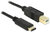 Delock 83330 USB-C 2.0 - USB-B 2.0 (apa - apa) kábel 2m - Fekete