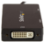 Startech CDPVGDVHDBP USB-C apa - DVI-I + VGA + HDMI anya adapter - Fekete