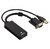 Hama VGA - HDMI+USB (AUDIO) adapter Fekete