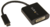Startech CDP2DVI USB-C apa - DVI-I anya adapter - Fekete