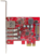 Startech PEXUSB3S3GE PCIe - 3x USB 3.0 - RJ45 Port bővítő
