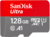 Sandisk 128GB Ultra micro SDHC CL10 memóriakártya + Adapter