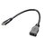 Akasa AK-CBHD10-25BK HDMI - miniHDMI adapter Fekete