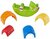 Mattel Fischer Price színes rakosgatós krokodil bébijáték (CDC48)