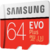 Samsung 64GB EVO Plus (2017) microSDXC memóriakártya + Adapter