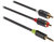 König RCA - JACK Kábel 3m (1x3.5mm jack apa - 2xRCA apa)