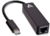 V7 V7UCRJ45-BLK-1E USB-C apa - RJ45 anya adapter - Fekete