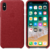 Apple iPhone X gyári Bőr Hátlap Tok - Piros (Product Red)