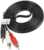 Lanberg 3.5 Jack apa - 2x RCA Sztereó kábel 2m - Fekete