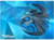 Roccat Sense Kinetic Gaming Egérpad - Kék mintás