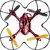 Carrera RC Video ONE Quadrocopter Drón - Piros