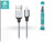 Apple iPhone 5/5S/5C/SE/iPad 4/iPad Mini USB töltő- és adatkábel - 1 m-es vezetékkel - Devia Tube Lightning USB 2.4A