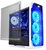 LC-Power Gaming 988W Blue Typhoon Window Számítógépház - Fehér