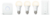 Philips Hue White Ambiance 9,5W E27 Okos lámpa szett és fali és kézi vezérlő - Meleg fehér