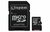 Kingston 64GB Canvas Select microSDXC UHS-I CL10 memóriakártya + Adapter