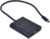 I-TEC USB-C 4K DUAL HDMI Adapter Fekete