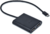 I-TEC C31DUAL4KDP USB-C apa > Dual DisplayPort anya Adapter - Fekete