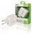 Sweex CH-015WH Hálózati Töltő 2-Kimenet: USB + USB-C (5V / 4.8A) Fehér
