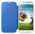 Samsung i9500 Galaxy S IV gyári flipes tok - EF-FI950BCEGWW - light blue