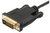 Equip 133468 USB-C -> DVI-D Dual-Link kábel apa/apa 1.8m - Fekete
